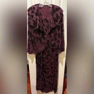 Maroon/ purple dress and jacket